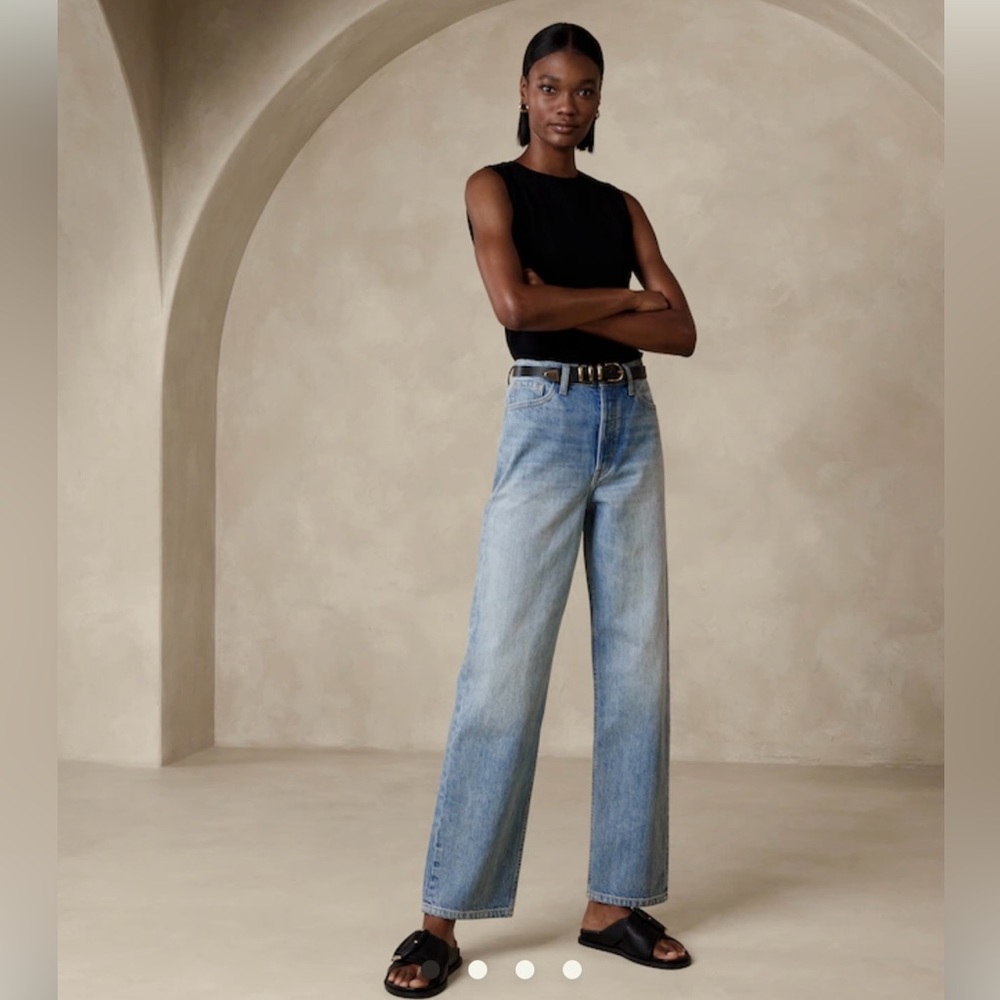 NWT Banana Republic Mid-Rise Stovepipe Jean Size 27